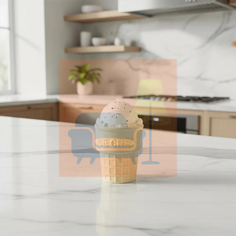 Colorful Ceramic Ice Cream Cups Dessert Coffee Mug With Waffle Cone Design Cute Aesthetic For Home Cafe Afternoon Tea Party Use Qme