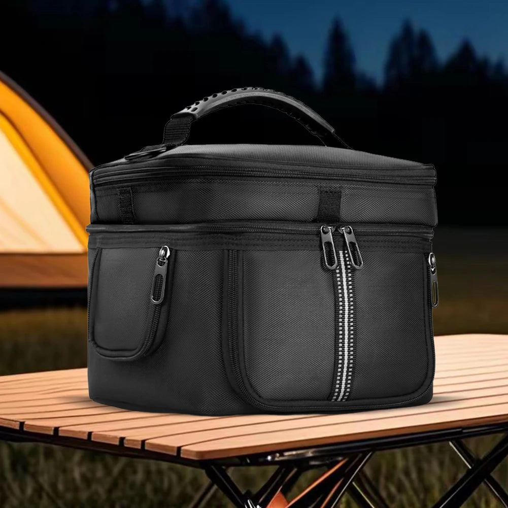 Carrying Case Storage Case Multiple Pockets Travel Storage Bag Protective Case for Ecoflow Portable Power Station River 3/3 Plus Qme