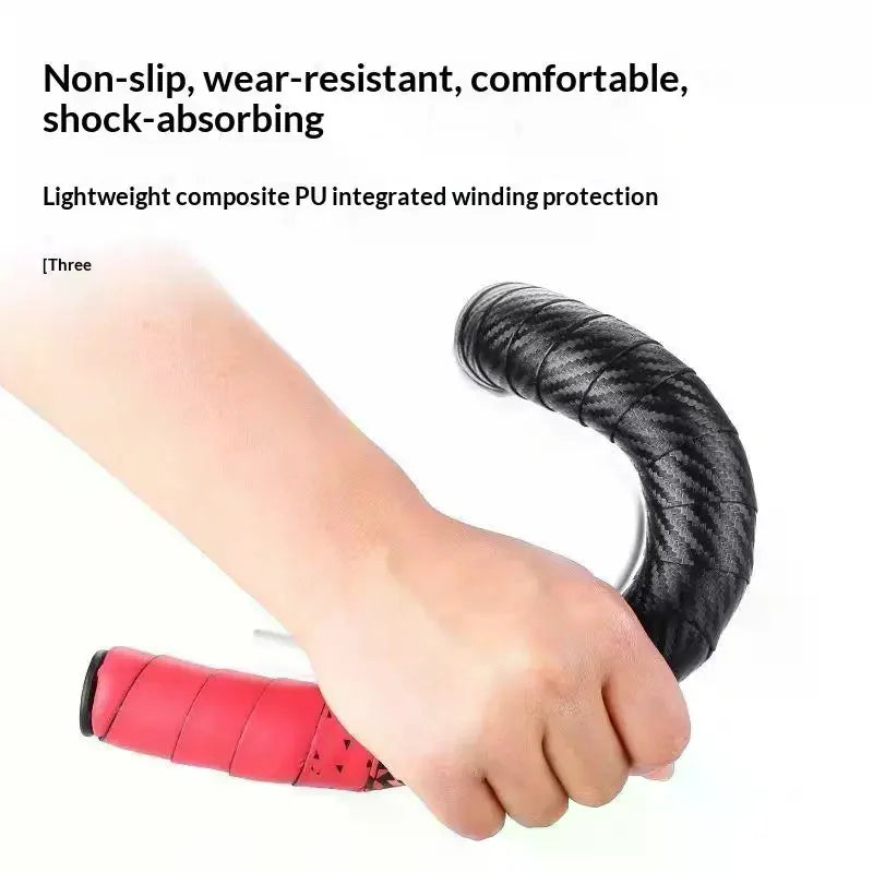 1Pair Anti-vibration Bike Handlebar Tape Non-slip PU EVA Bicycle Qme