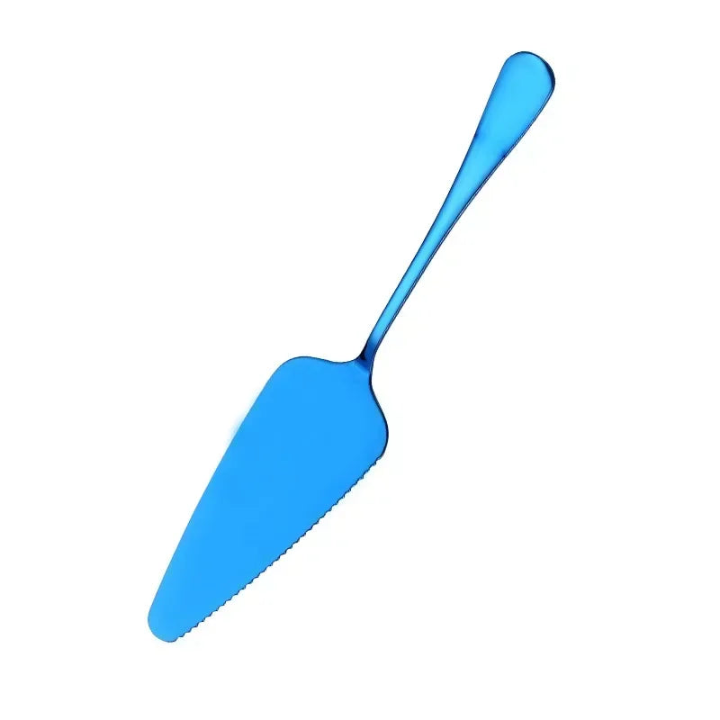Kitchen Tools Stainless Steel Cake Shovel Knife Pie Pizza Cheese Qme Blue