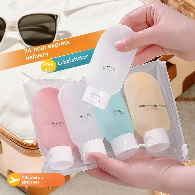 Perfume Bottle Refillable Spray Lotion Shampoo Shower Tube Bottling Qme