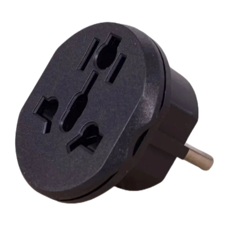 Euro Travel Converter 16A Universal Adapter UK US AU EU AC 250V Qme black
