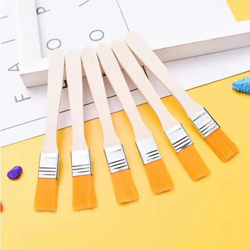 Nylon Paint Brushes Flat Wide Trim Oil Art Brush DIY Wall Cabinet Qme