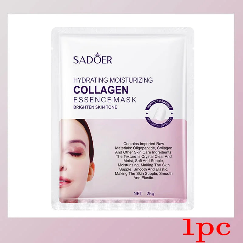 Deep Collagen Faded Wrinkle Facial Mask Reduce Fine Lines Firm Skin Moisturizing Brightening Smooth Skin Care Korean Cosmetics Qme 1pc