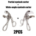 Dual-type Eyelash Curler Comb Wide Partial Clip Options Waterproof Qme 2 in set