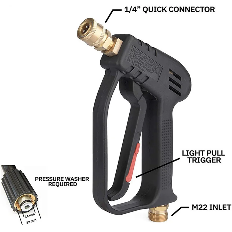 A02F-High-Pressure Car Washing Head Washing Head Pure Copper Cleaning Head High-Pressure Cleaning Household Qme