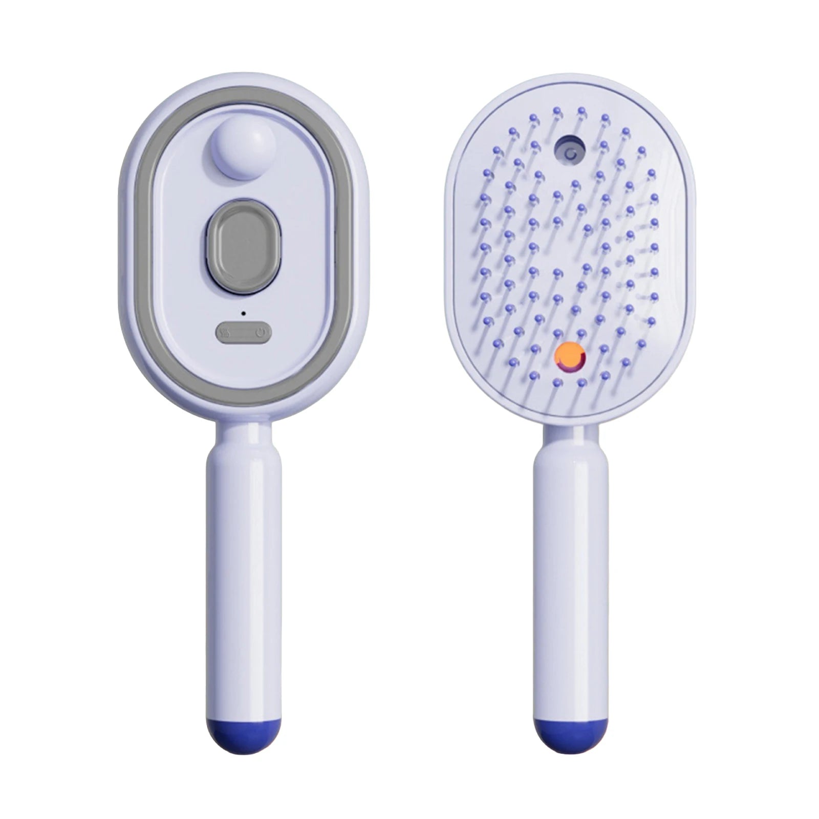 New Wet Electrics Hairbrush with Water Spray Rechargeable Steams Hair Straightener USB-C Charging for Both Long & Short Hairs Qme Purple
