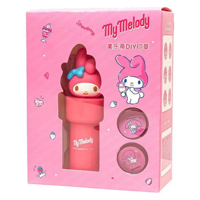 Hello Kitty Kuromi Puzzle Birthday Toy Stamps Stickers Melody Cute Qme