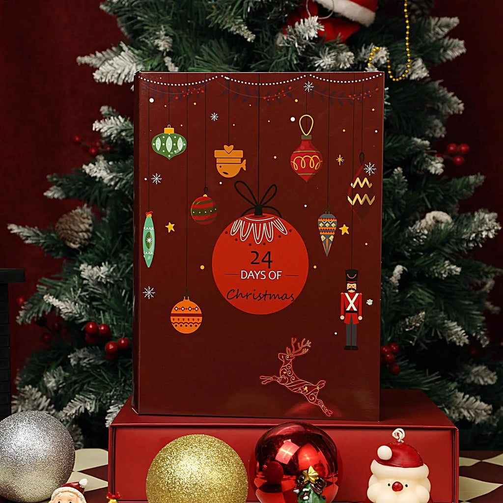 Holiday Countdown Calendar 24 Days Refillable Collectible Supports Qme