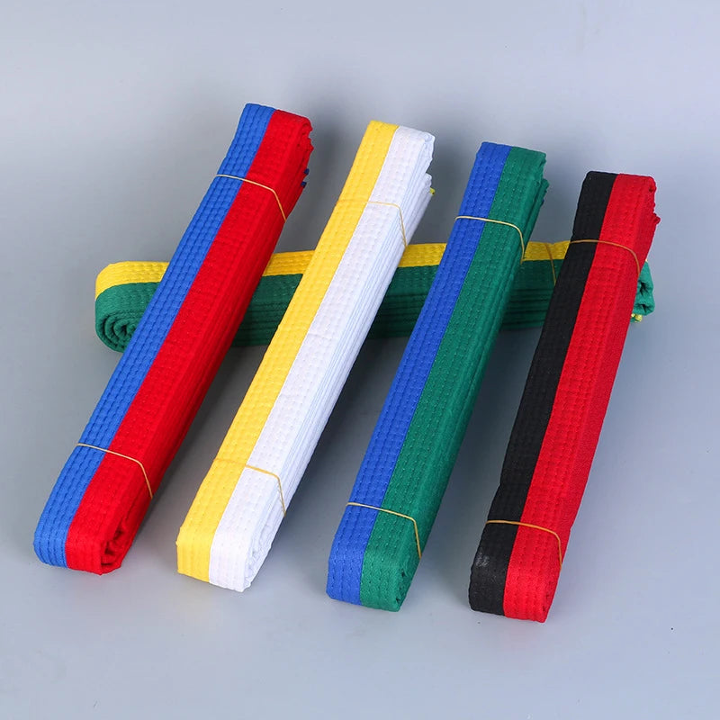Taekwondo Colored Ranking Belts Cotton Martial Arts Judo Karate TKD Qme