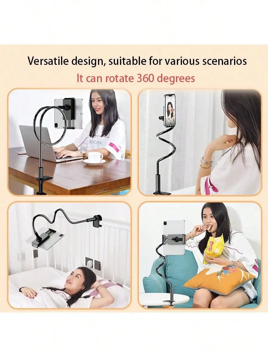 Mobile Phone Clip Stand Bedside 360 Degree Rotating Plastic Suitable Qme