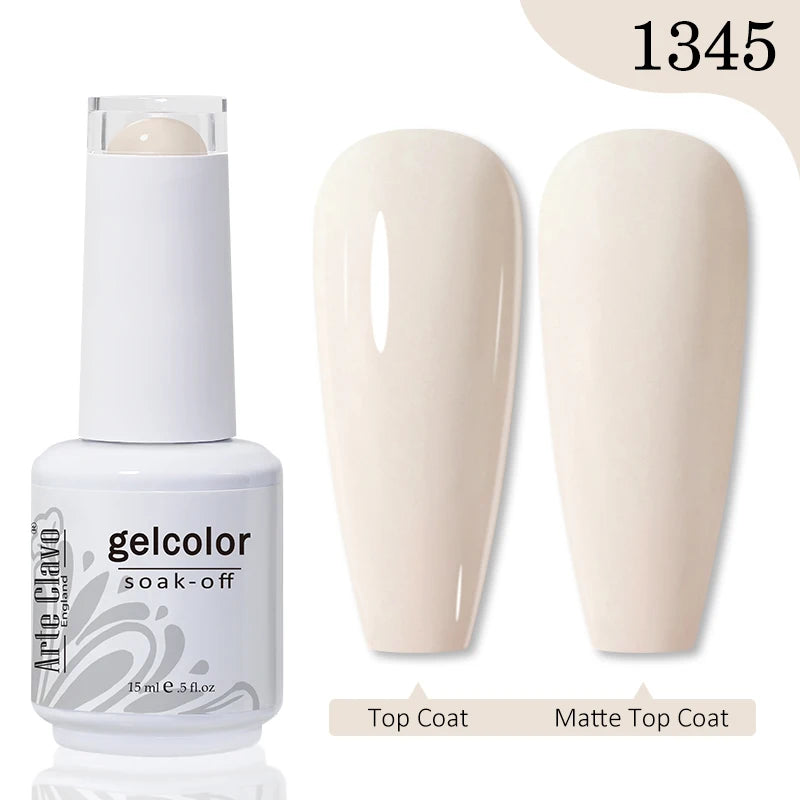 Arte Clavo Gel Nail Polishes Pink Nude Hybrid Lak Manicure