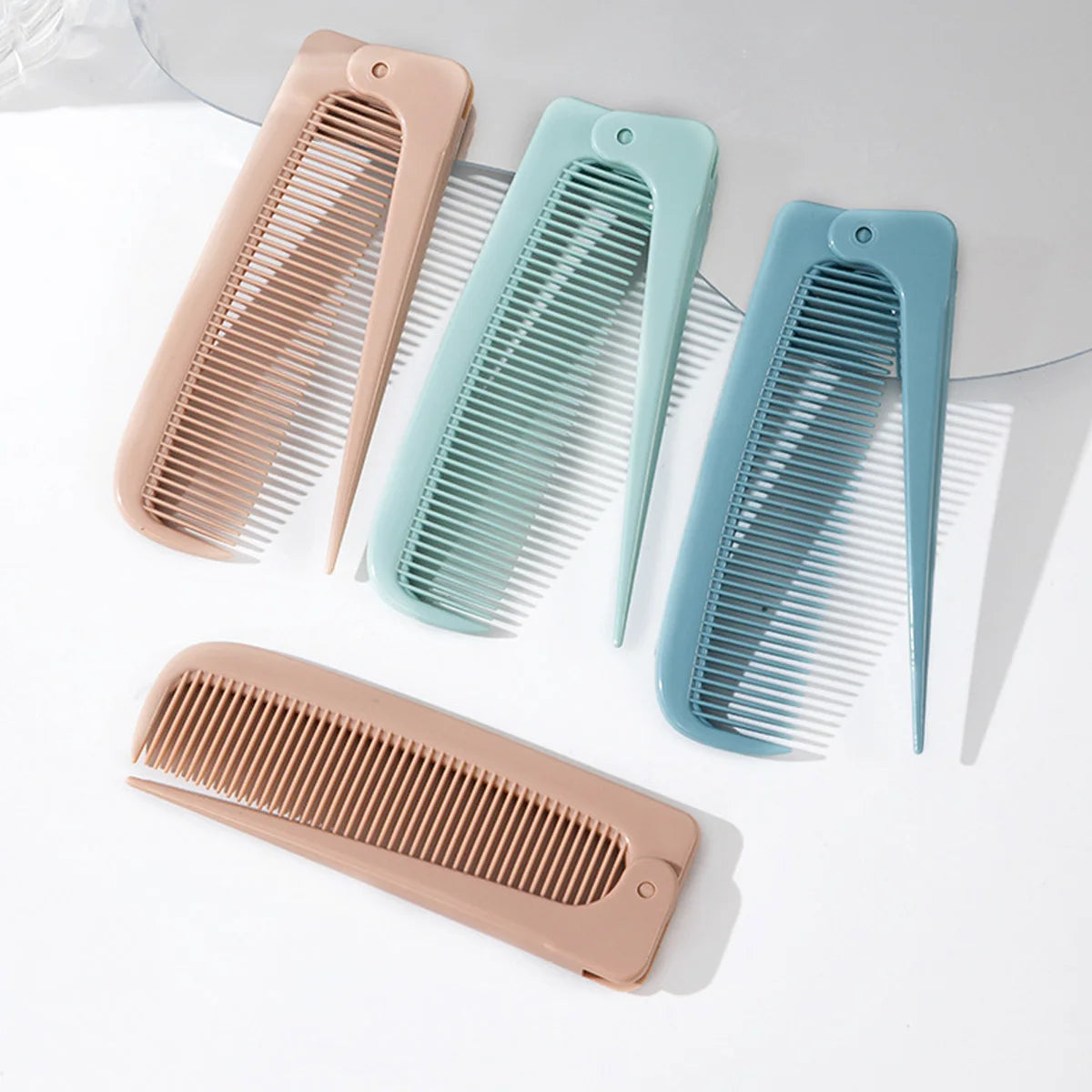 Travel-sized Folding Comb Pocket Hair Styling Pointed End Easy Carry Qme