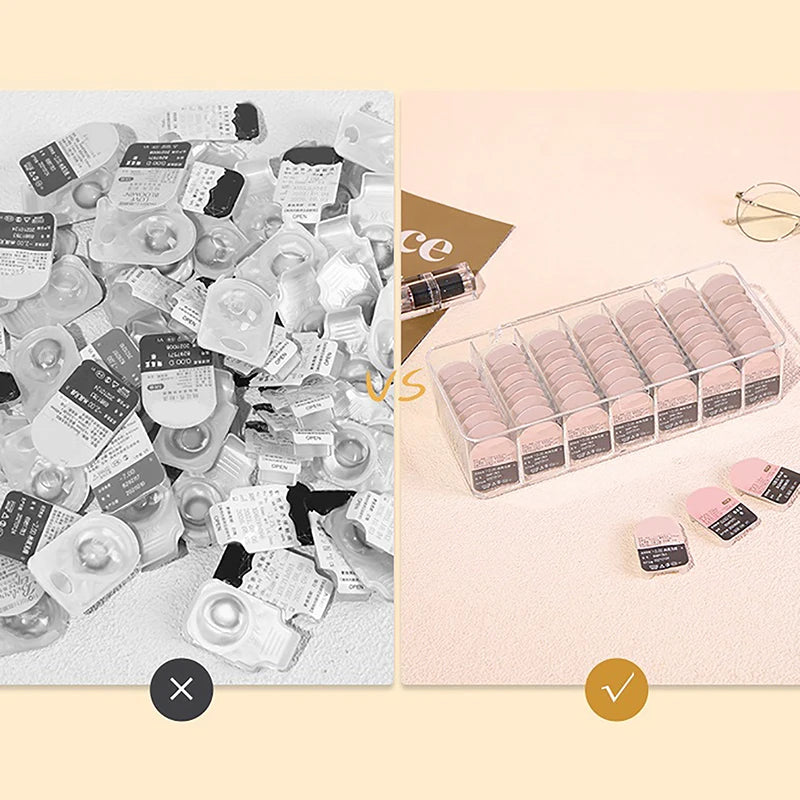Data Line Storage Container Desk Stationery Transparent Dustproof Qme onesize