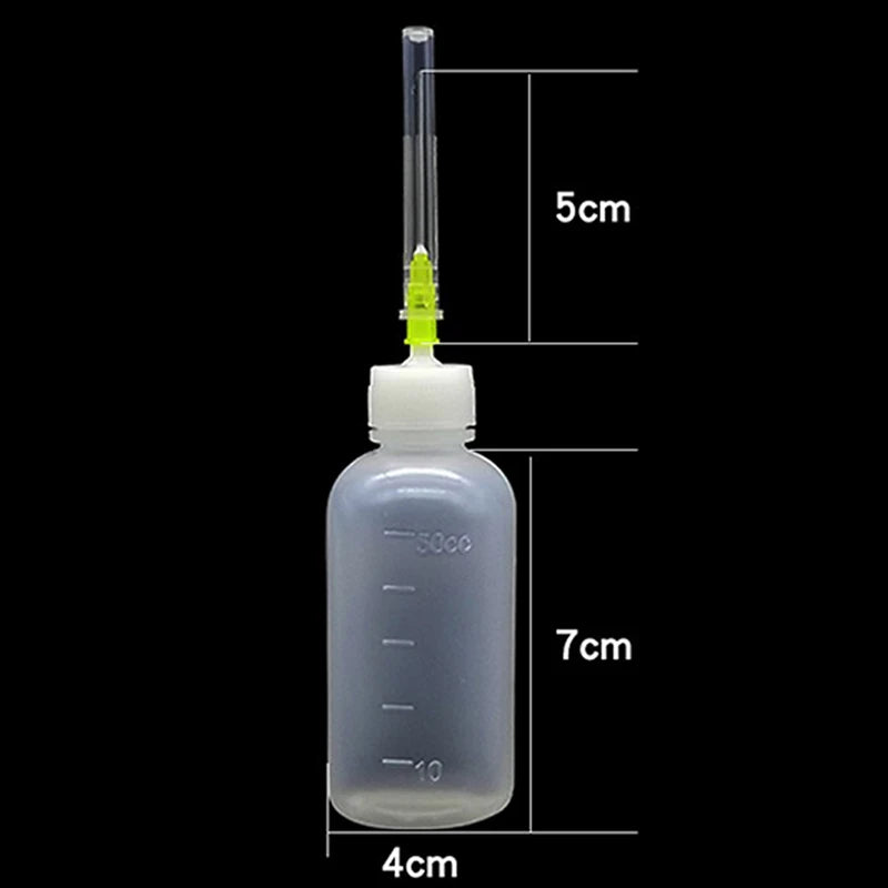 Transparent Polyethylene Needle Dispenser Dispensing Bottle Rosin Qme