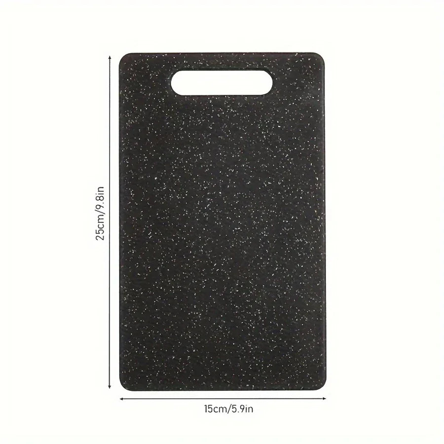 Marble Texture PP Cutting Board Antibacterial and Mildew Cutting Board Kitchen Vegetable Cutting Board Dishwasher Safe Qme 1PC S black