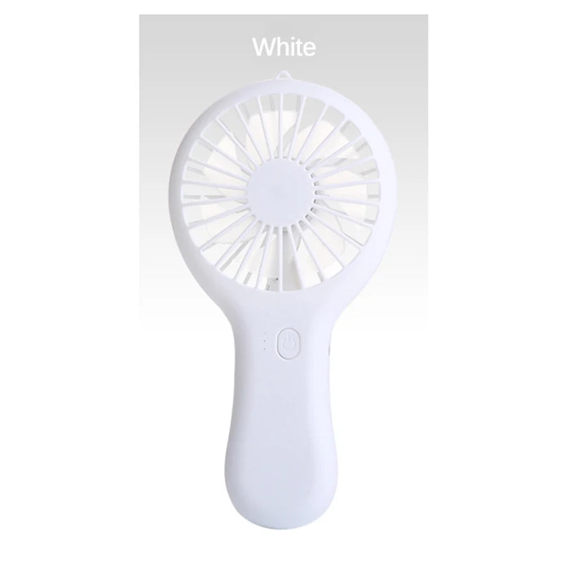 Handheld Mini Fan Portable USB Charging Convenient Creative Small Fans Catapult Pocket Hand-held Fan Qme WHITE