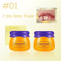 Honey Lip Mask Balm Moisturizing Exfoliating Nourishing Waterproof Qme 01 2pcs Honey
