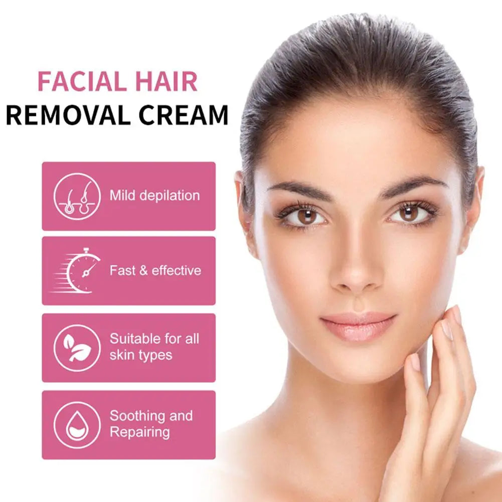Peach Facial Hair Removal Cream Depilatory Moisturizing Nourishing Qme