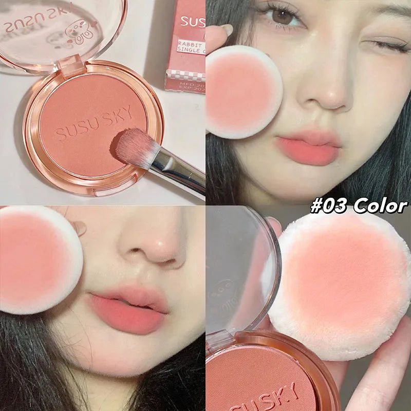 SUSU SKY Rabbit Monochrome Blush Matte Long-lasting Not Easy Fly Qme S33-03