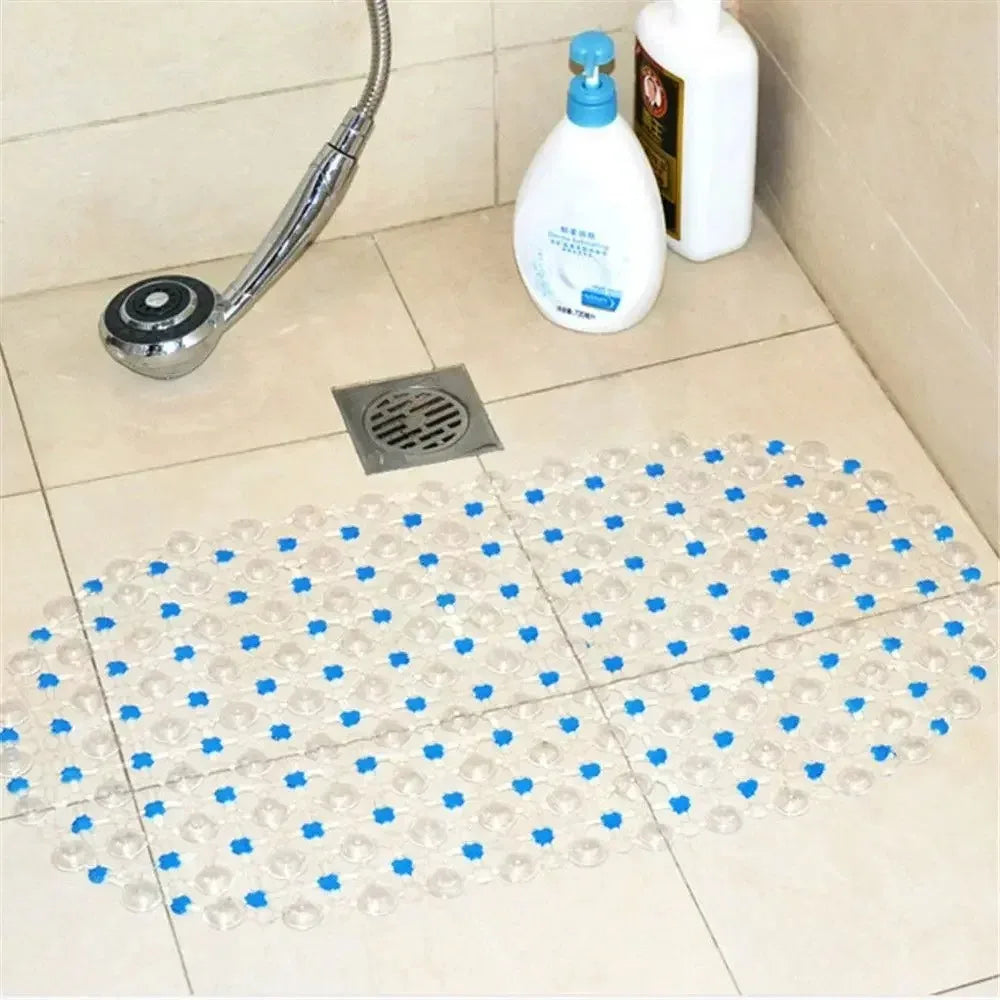 Household Non-slip Mat Bathroom Bath Massage Suction Cup Bathtub Rug Qme