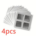 Drainage filter cover, used for leak-proof cap, disposable shower drainage overflow cover, disposable shower overflow device Qme 4pcs white