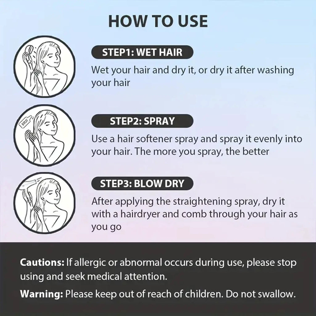 100ml, Hair Care Spray, Innovative Technology for All-Round Care, Creates a Natural Lotus-Like Feel, Residue-Free Texture, No-Wash Long-Lasting Styling and Volume Qme
