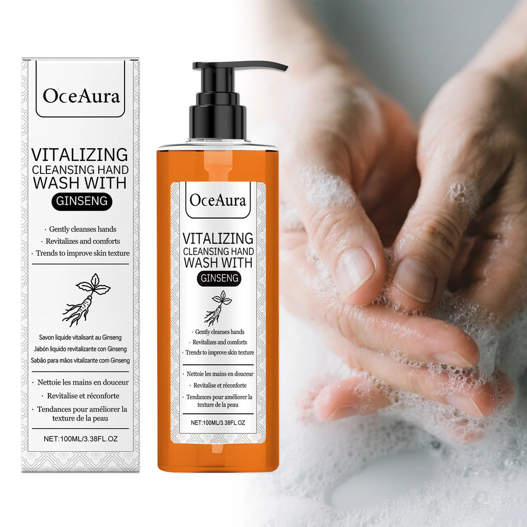 Ginseng Hand Wash Cleaning Removes Dirt Moisturizing Refreshing Non-Irritating Gentle Hand Skin Smoothing Brightening Hand Wash Qme
