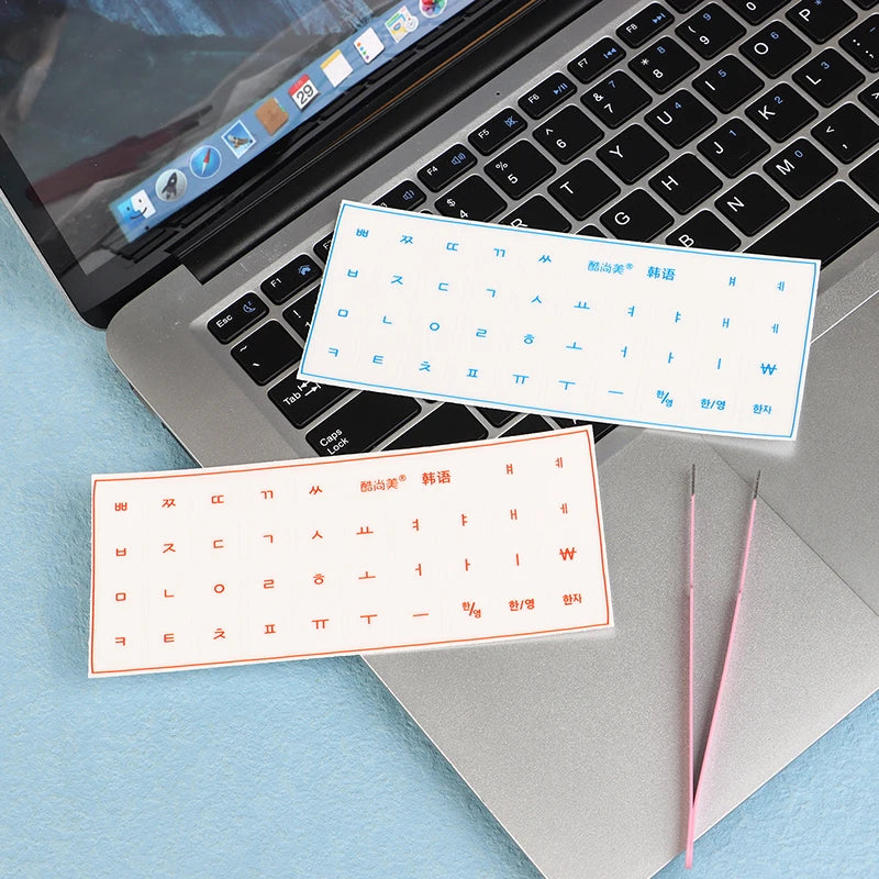 Korean Language Transparent Tear-off Film Keyboard Sticker Universal Qme