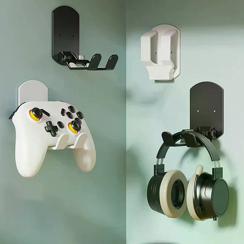 Wall Mounted Game Controller Bracket Base No Punching Easy Install Qme