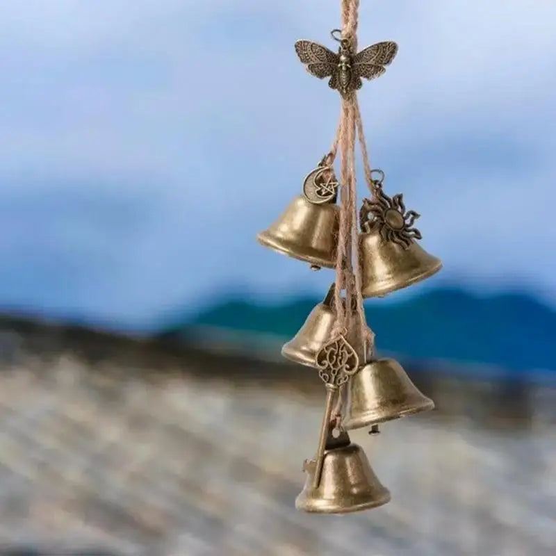 Door Bell Hanger Knob Witch Bells Rustic Wind Chimes Stylish Clear Qme