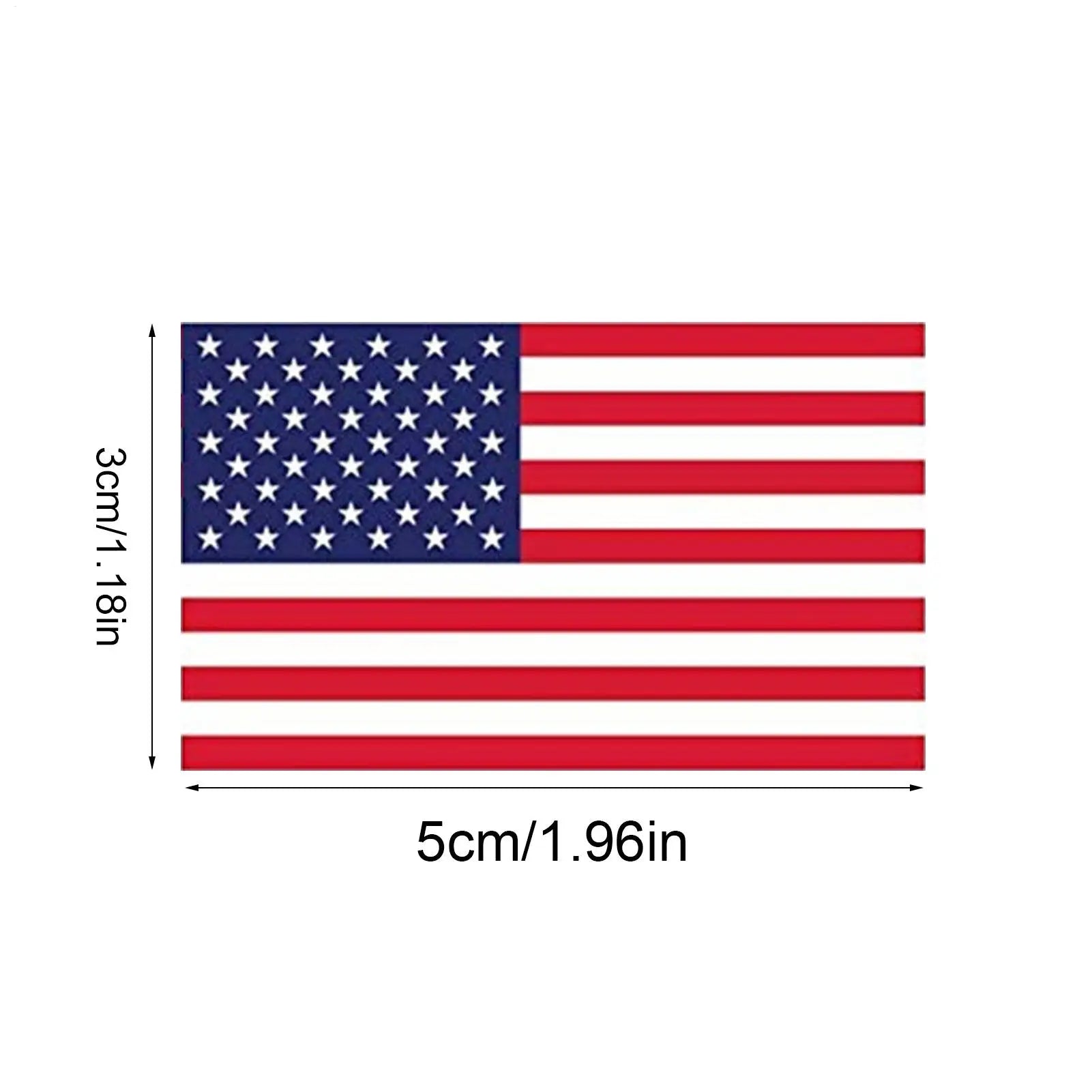 US Flag Decals For Vehicles 1.2x2inch Patriotic Car Decals 250 Per Roll Automotive Bumper Adhesive Badges For Independence Day Qme