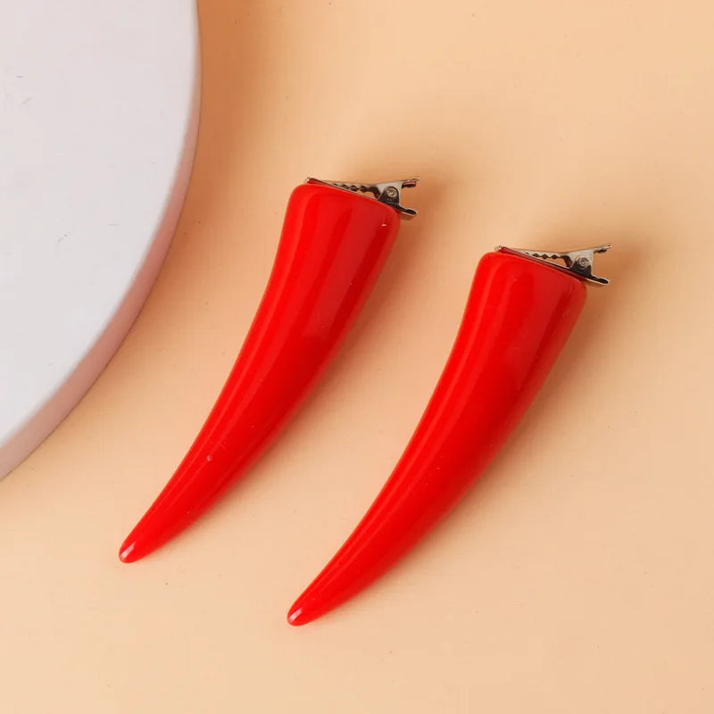 Anime Chainsaw Man Cosplay Power Demon PVC Horn Headwear Halloween Plastic Resin Jewelry Ornament Model Devil's Horn Hairpin Qme