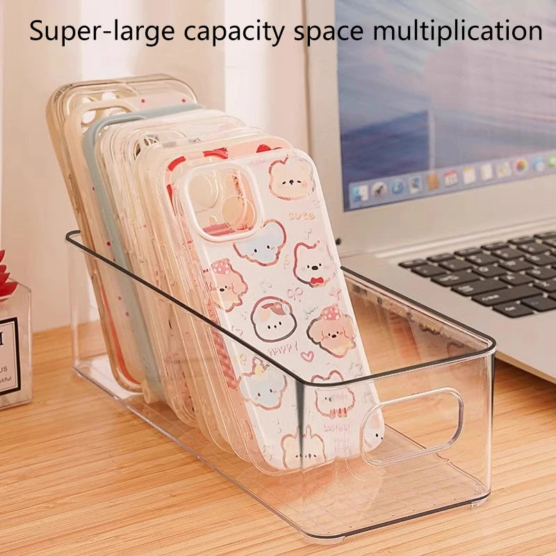 Makeup Organizer Refrigerator Bins Clear Stackable Plastic Food Qme