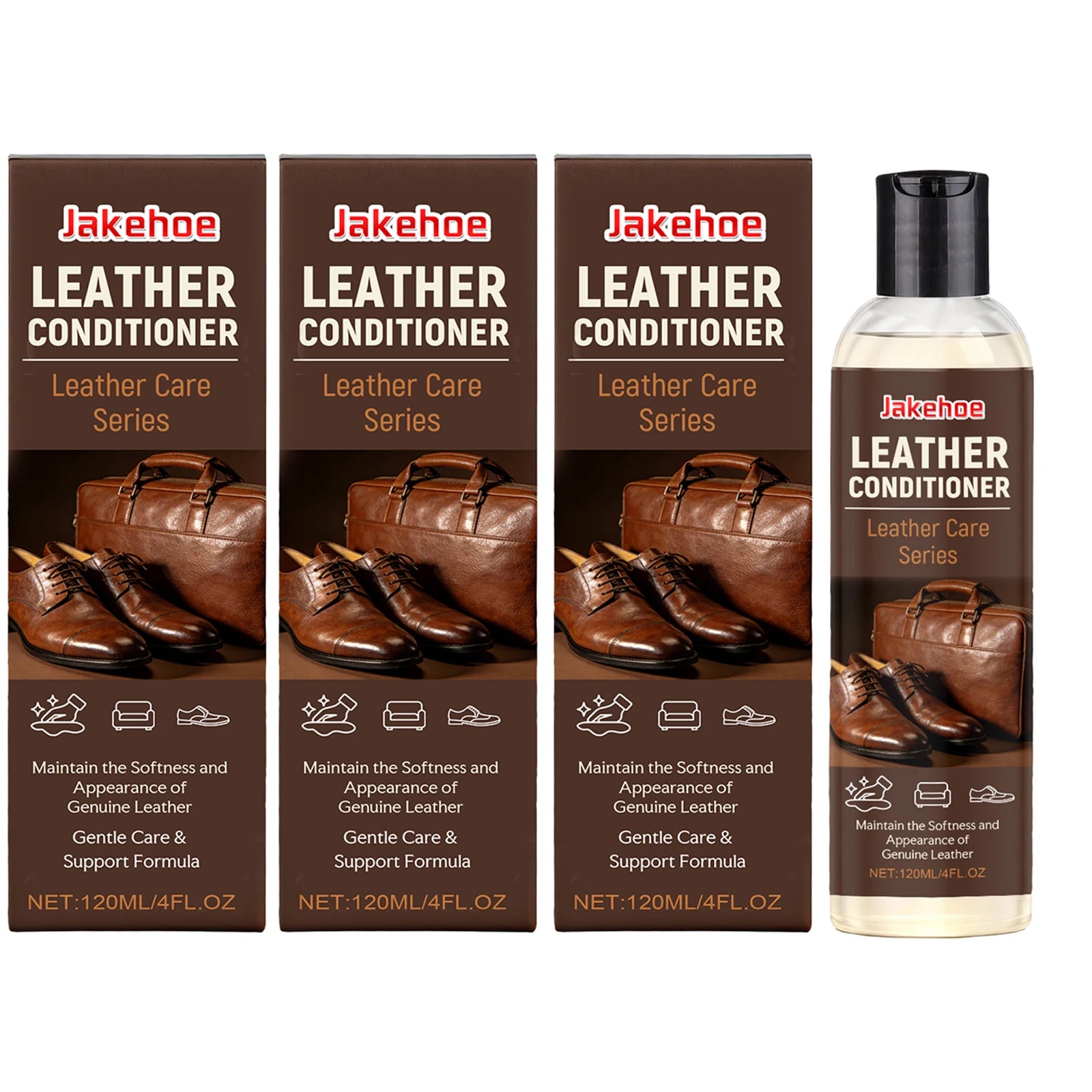 Universal Leather Repair Agent Removing Dirt Repairing Scratches Cracks Prevent Cracking Leather Refurbishment Polishing Cleaner Qme 3 x 120ml Boxed