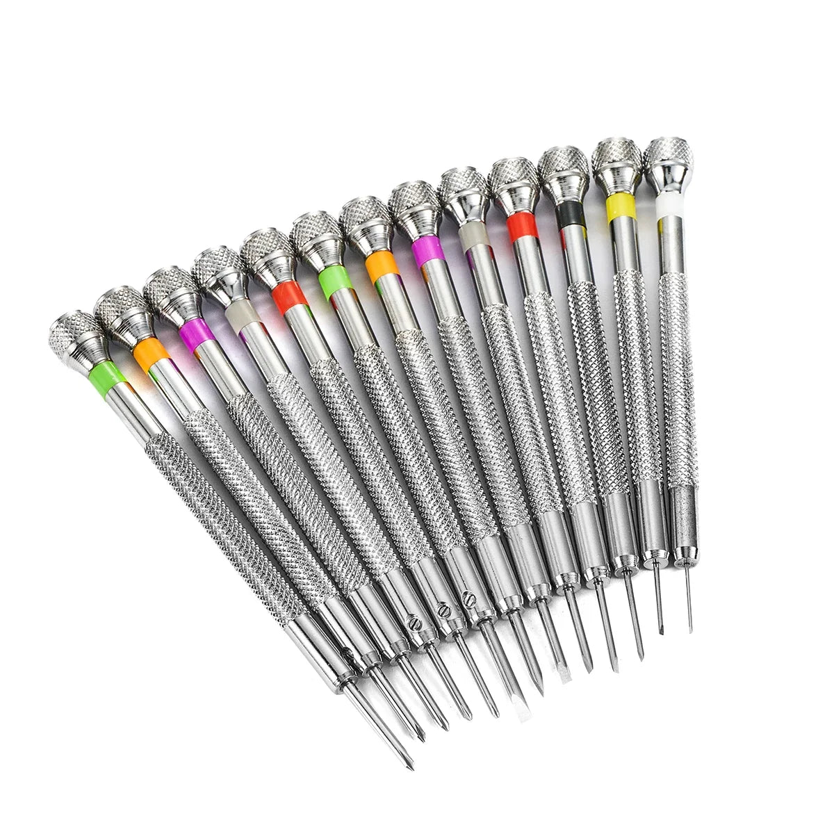13Pcs Watch Repair Tools Screwdriver Set 0.6mm-2.0mm Flat Head Screwdriver Kit Professional Watchmakers for Watch Repair Tools Qme 13Pcs