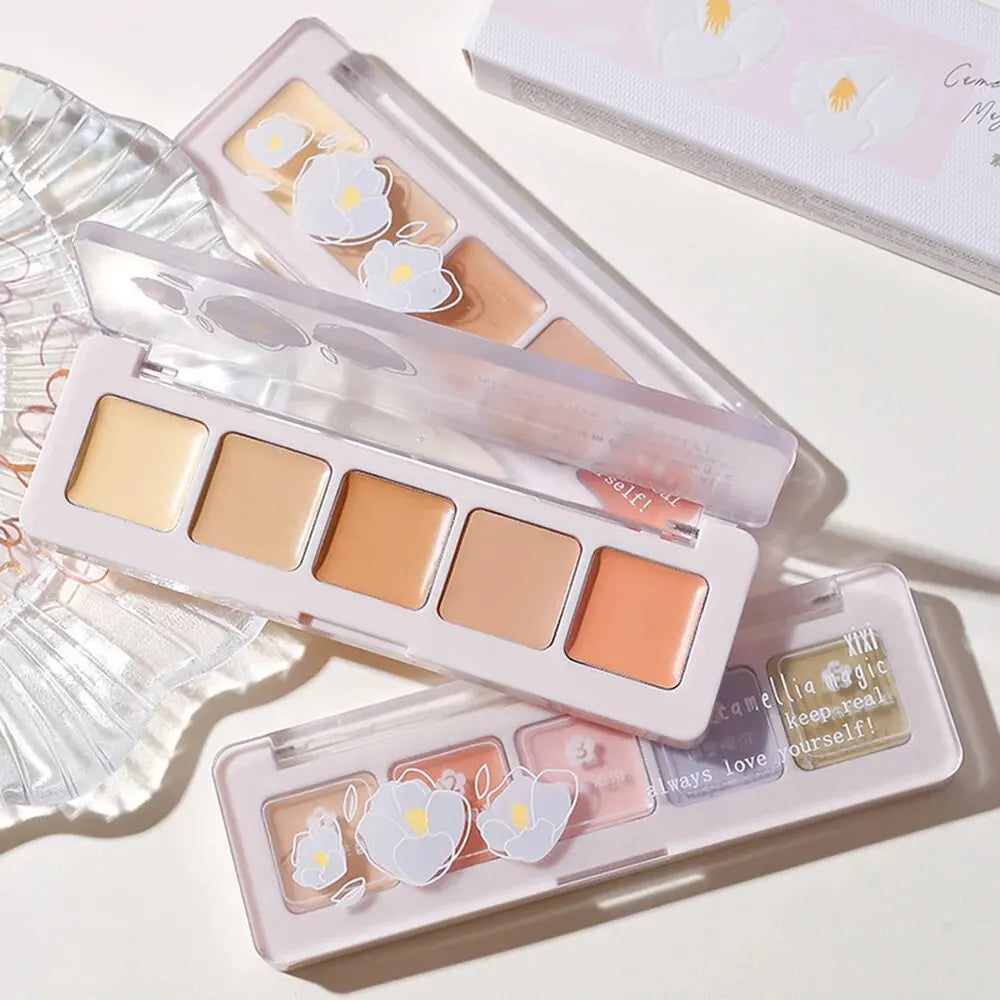 XIXI 5 Colors Corrector Palette Correcting Concealer Palett Face Qme