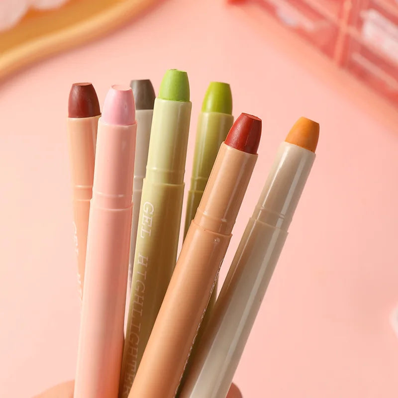 8pcs Bible Highlighters, Morandi Colors,Non Bleeding Bible Safe Highlighters, Gel Pen Kawaii Graffiti Pen Qme