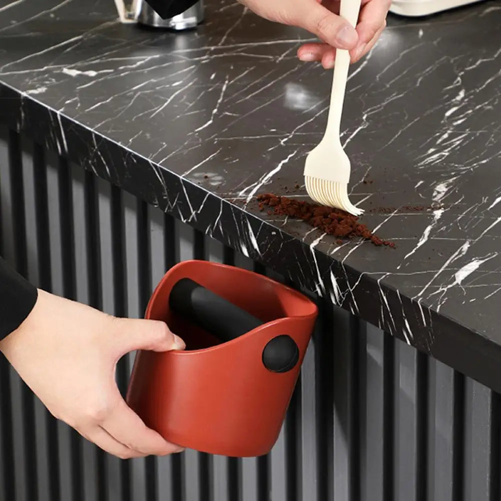 Shock-absorbent Coffee Knock Box Anti-slip Espresso Dump Bin Qme