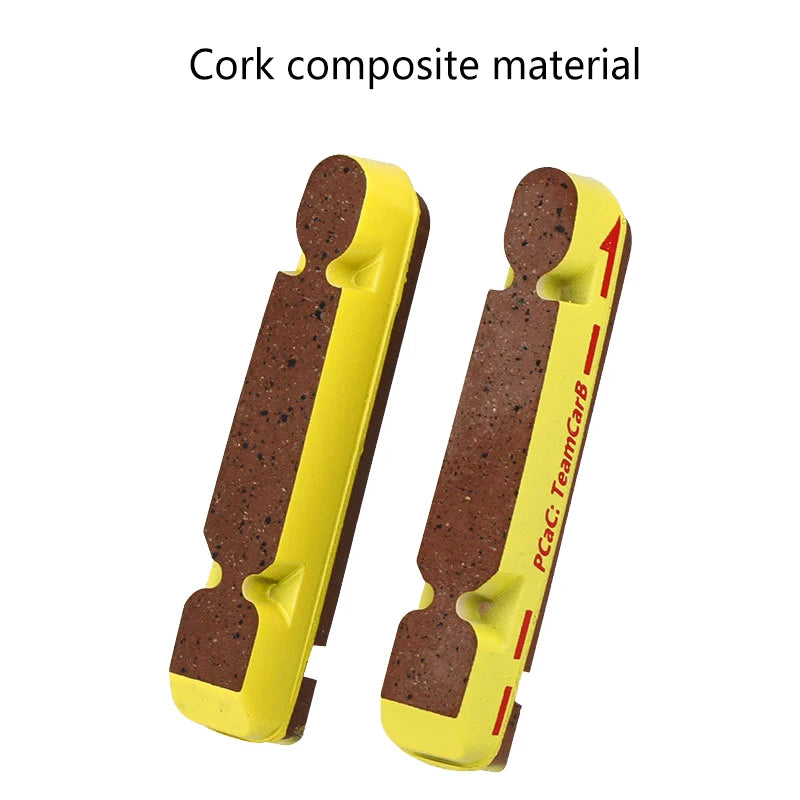 1Pair Carbon Brake Pads Road Folding Bicycle Caliper Shoes V-brake Qme