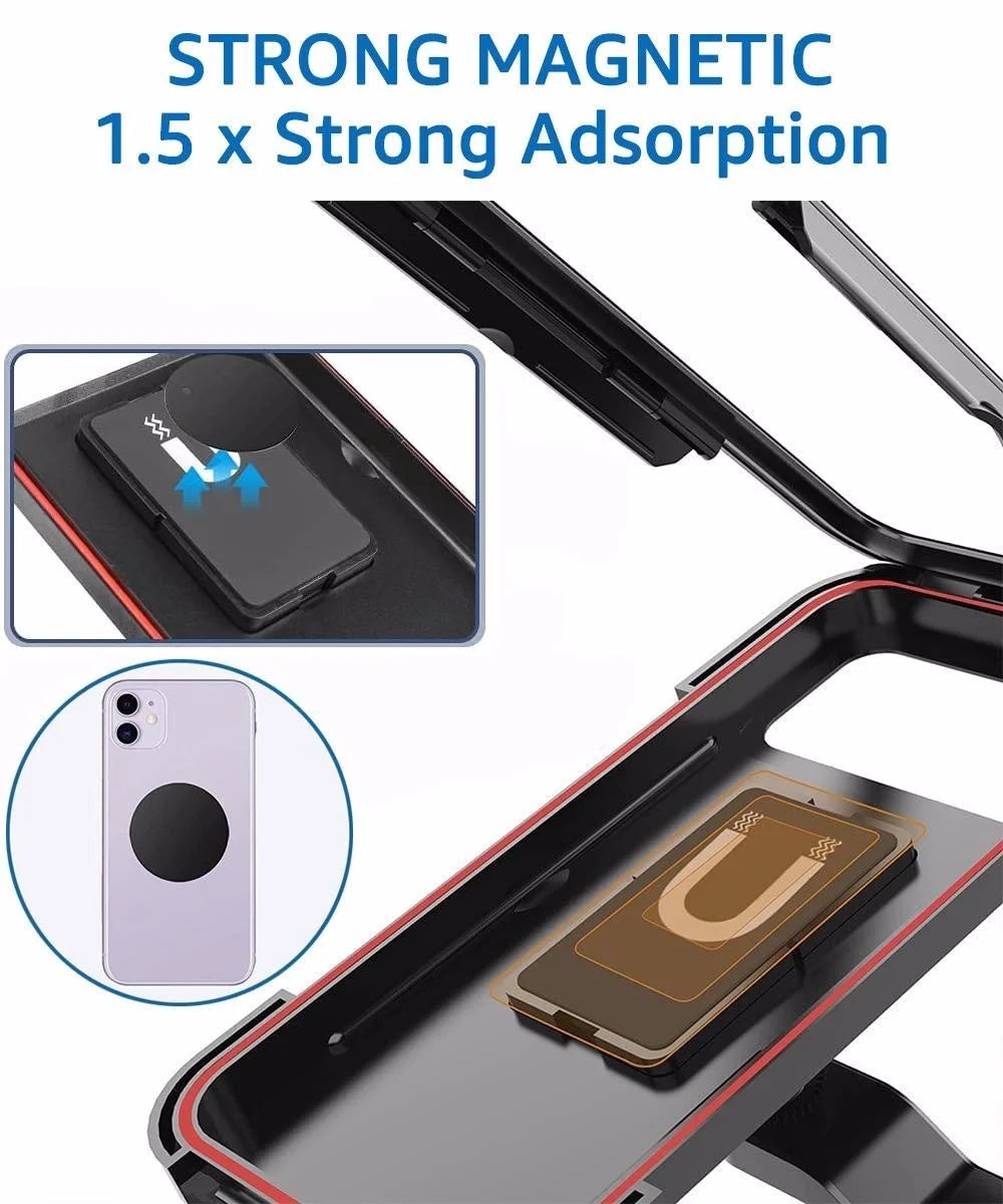 Waterproof Motorcycle Bike Mobile Phone Holder Support Universal Bicycle GPS 360° Swivel Adjustable Motorcycle Cellphone Holder Qme