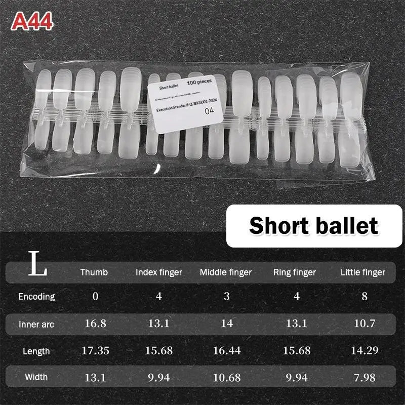 Nail Salon Matte False Tips Box Easy Wear Press Nails Home Manicure