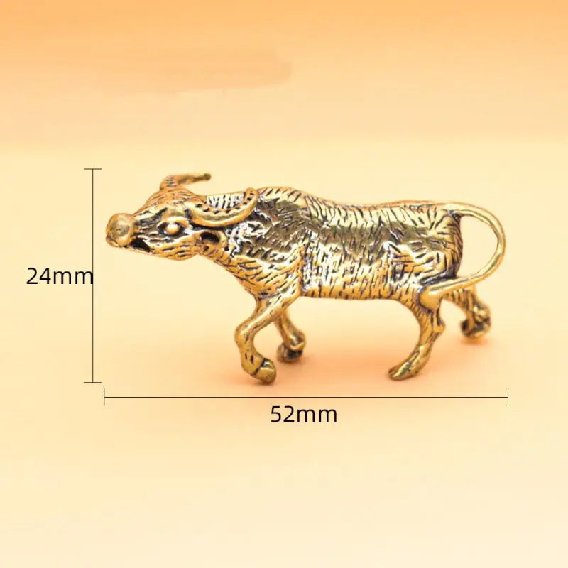 Figurine Miniature Ornament Brass Bullfighting Statue Home Office Qme A4