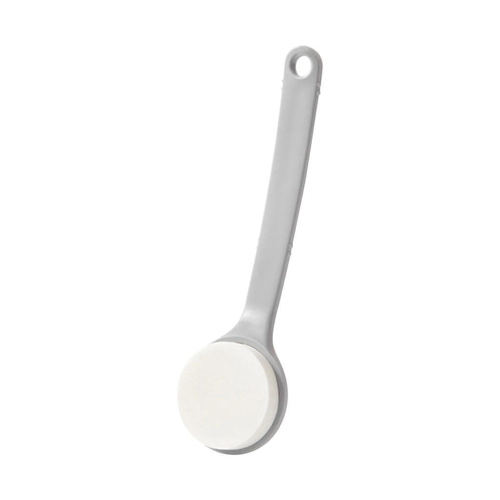 Self-applying Lotion Applicator with Long Handle for Back Legs Feet 2-in-1 Bath Soft Back Brush Gentle Exfoliating Body Brush Qme