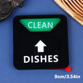 Sign Dishwasher Clean Magnet Dirty Indicator Washer Dish Kitchen Qme A5