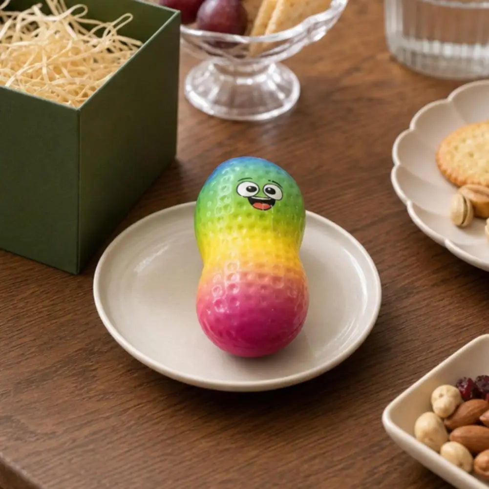 Peanut Stress Relief Toy Crunchy Squeeze ASMR Anti Release Hand Relax Qme
