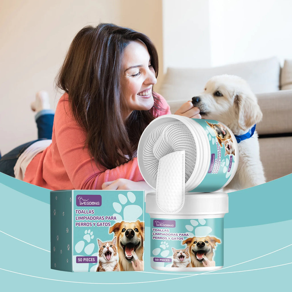 Pet Teeth Finger Cots Disposable Remove Tartar Super Soft Puppy Cochlear Cleaning Cats Dogs Toothbrush Oral Care Finger Cover Qme