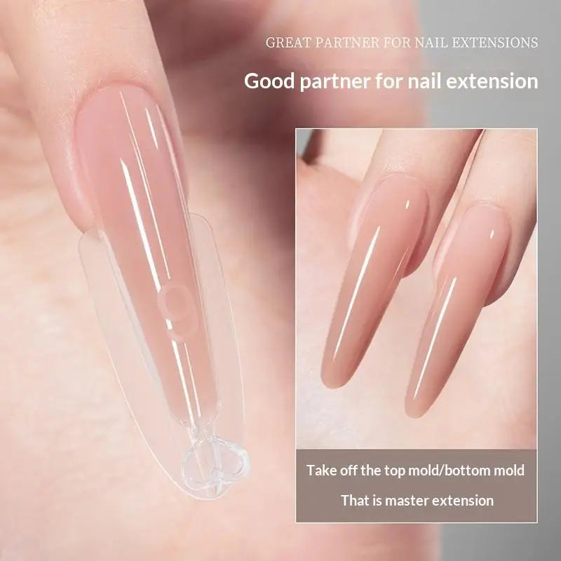 Nail Art Forms Manicure Tool Sandwich Dual 15 Extensions-dual Bottom Qme