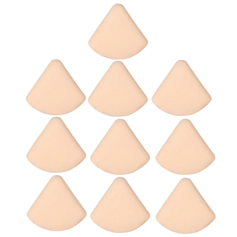 1/5/10PCS Triangle Shape Makeup Sponge Puff Dry Wet Dual-use Soft Cotton Candy Air Cushion Foundation Powder Puff Qme 10PCS