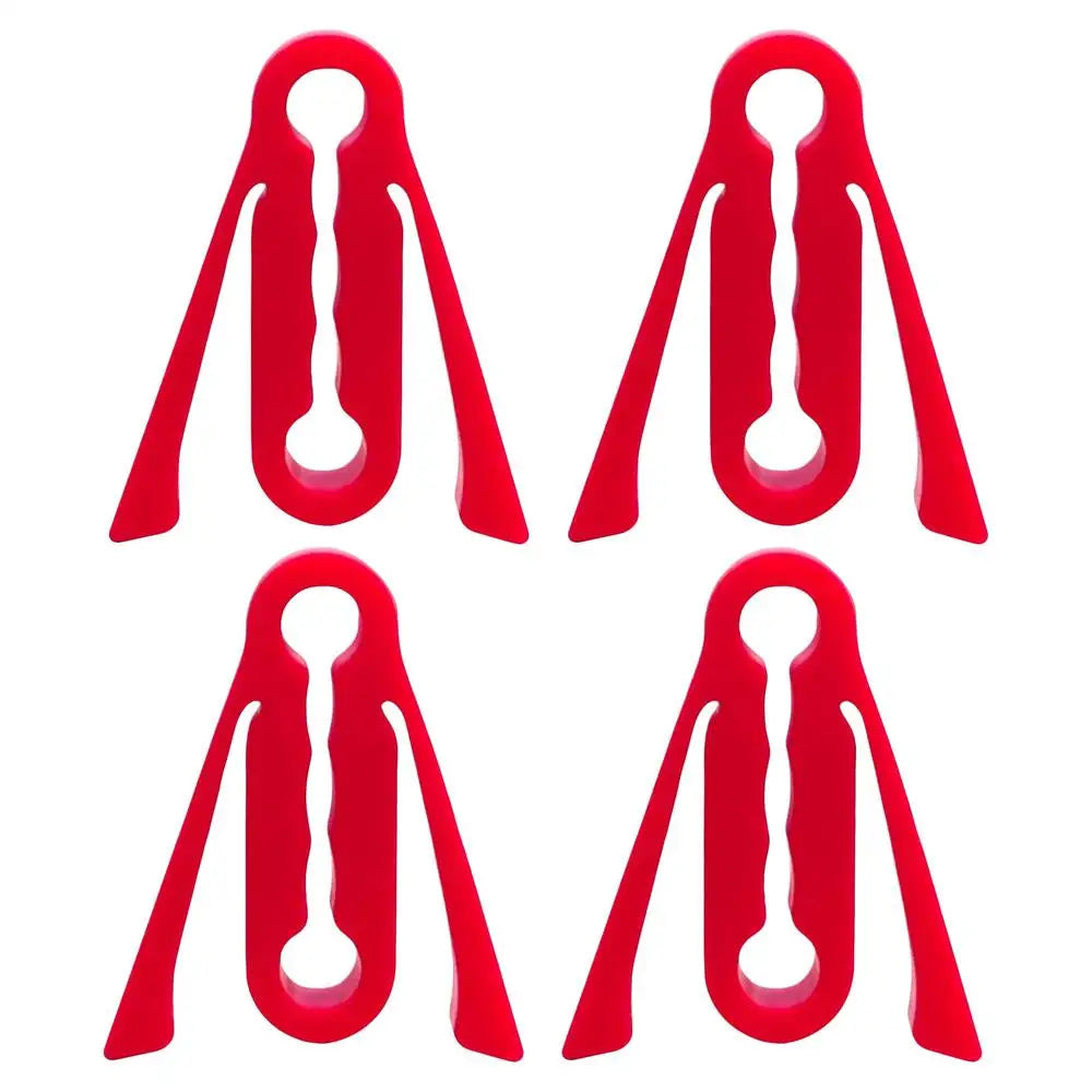 Silicone Car Door Latch Covers Shock Absorption Pad Noise Reduction Qme Red